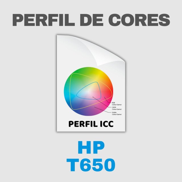 HP T650 | Perfil de Cores ICC