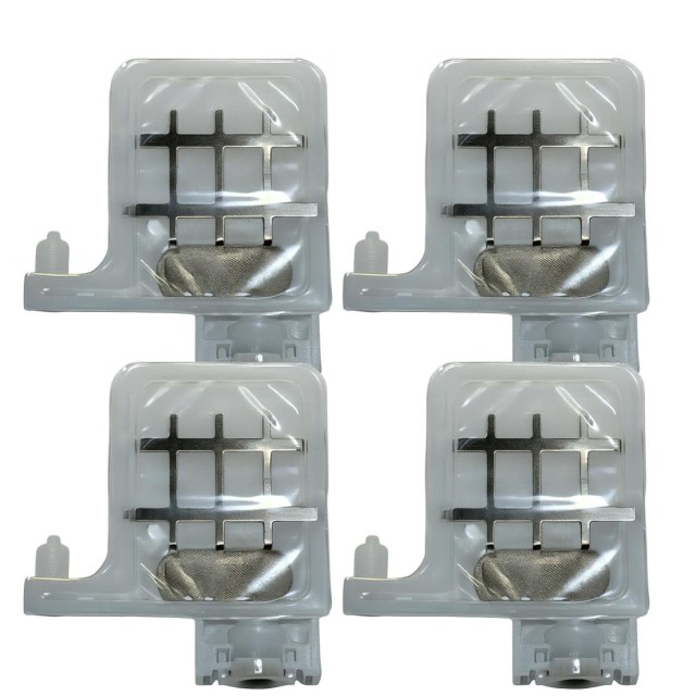 Cartucho Damper para Impressoras DX4 DX5 - Modelo 5 (Entrada 4x3mm) - Branco | Kit com 4 un
