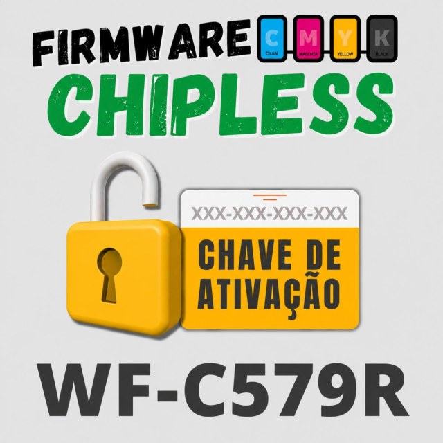 Epson WF-C579R | Chave Key de Ativação Desbloqueio Firmware ChipLess
