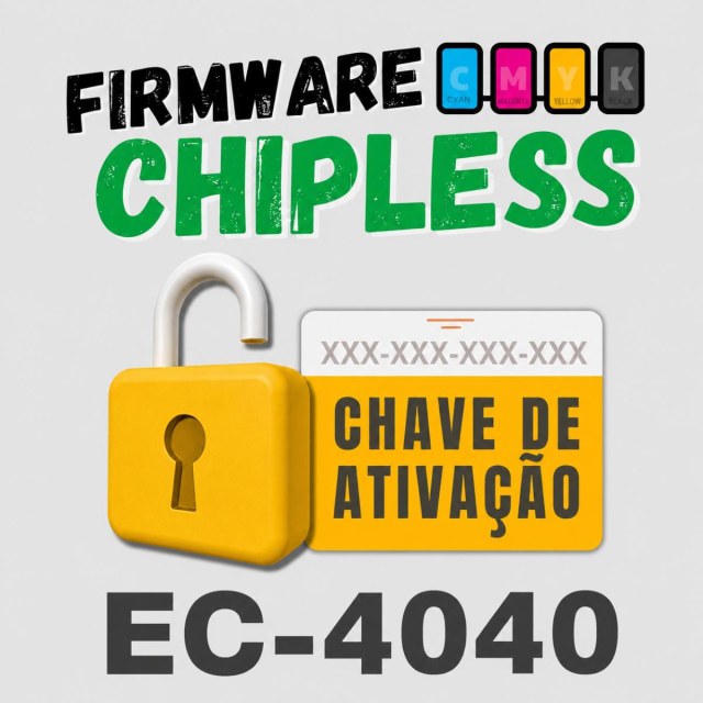Epson EC-4040 | Chave Key para Ativação Firmware ChipLess