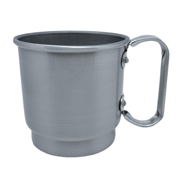 Caneca de Alumínio Prata Inteira Escovada para Sublimação | Capacidade: 500ml