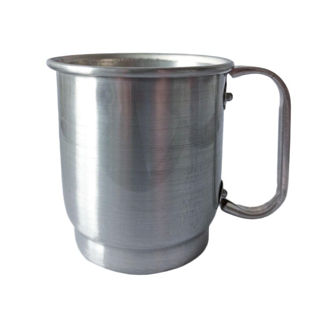 Caneca de Alumínio Prata Inteira Lisa para Sublimação | Capacidade: 525ml