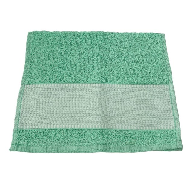 Toalha de Lavabinho 23x38,5cm com Tarja para Sublimação Verde Aqua
