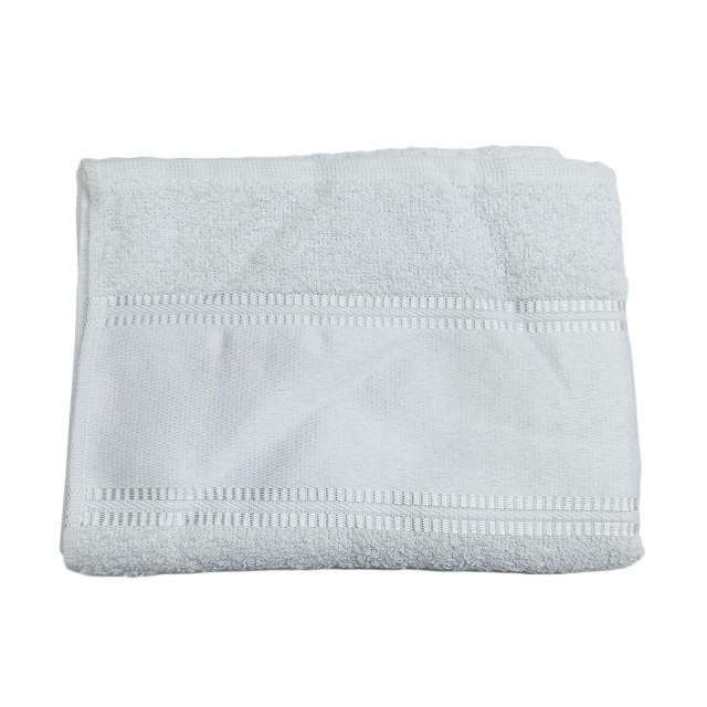 Toalha de Rosto 48x70cm 330g/m² com Tarja para Sublimação Branca