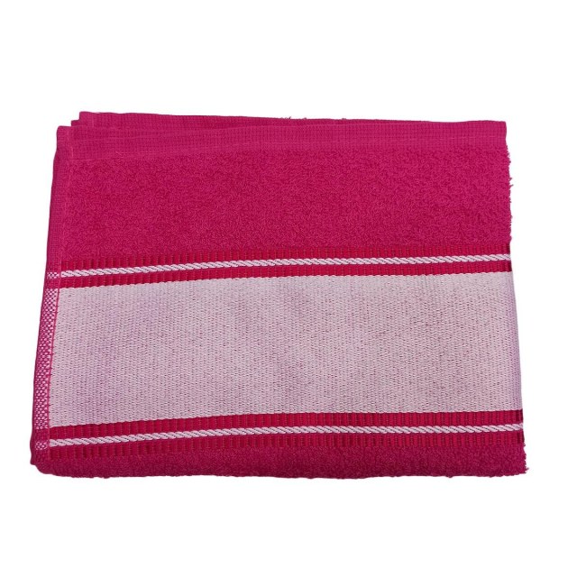 Toalha de Rosto 48x70cm 330g/m² com Tarja para Sublimação Pink