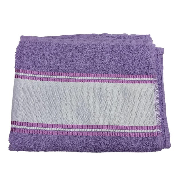 Toalha de Rosto 48x70cm 330g/m² com Tarja para Sublimação Violeta