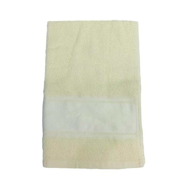 Toalha de Rosto 46x74cm 250g/m² com Tarja para Sublimação Pérola