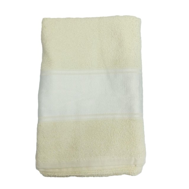 Toalha de Banho 65x135cm 250g/m² com Tarja para Sublimação Pérola