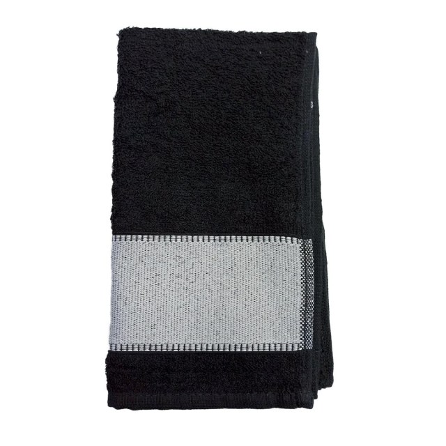 Toalha Fitness 30x80cm com Tarja para Sublimação Preto