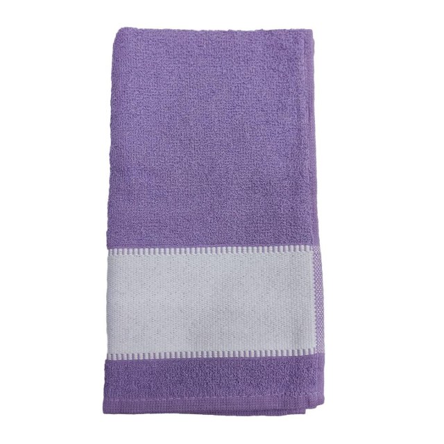 Toalha Fitness 30x80cm com Tarja para Sublimação Violeta