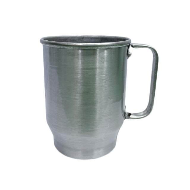 Caneca de Chopp de Alumínio Prata Inteira Lisa para Sublimação | Capacidade: 500ml