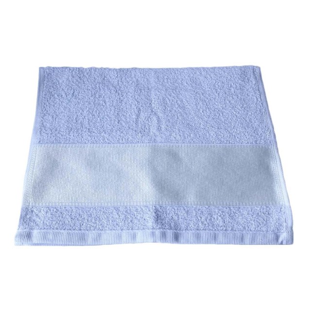 Toalha de Lavabo 28x46,5cm com Tarja para Sublimação Branco