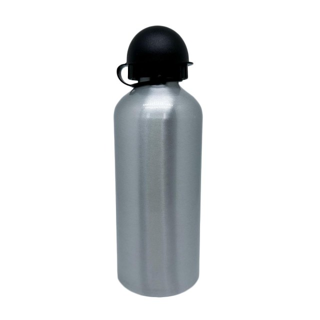 Squeeze de Alumínio Tampa Bolinha Resinado para Sublimação | 600ml - Prata