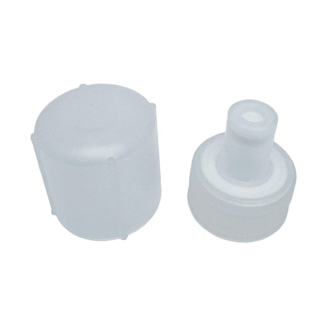 Bico Fit com Tampa para EcoTank Frascos Pet Boca 28mm - Translúcido | Unidade