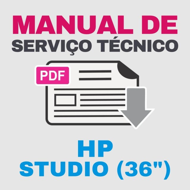 HP Studio (36") | Manual de Serviço Técnico e Lista de Peças com Vista Explodida
