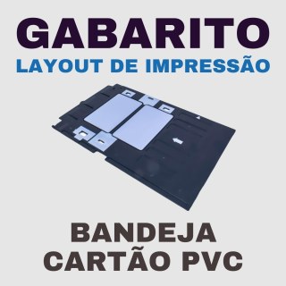 Gabarito Layout de Impressão da Bandeja de Cartão PVC para Impressoras Epson na Sulink