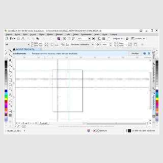 Gabarito Layout de Impressão da Bandeja de Cartão PVC para Impressoras Epson na Sulink