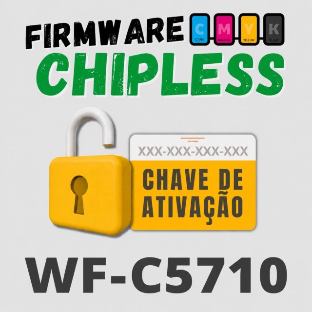 Epson WF-C5710 | Chave Key de Ativação Desbloqueio Firmware ChipLess