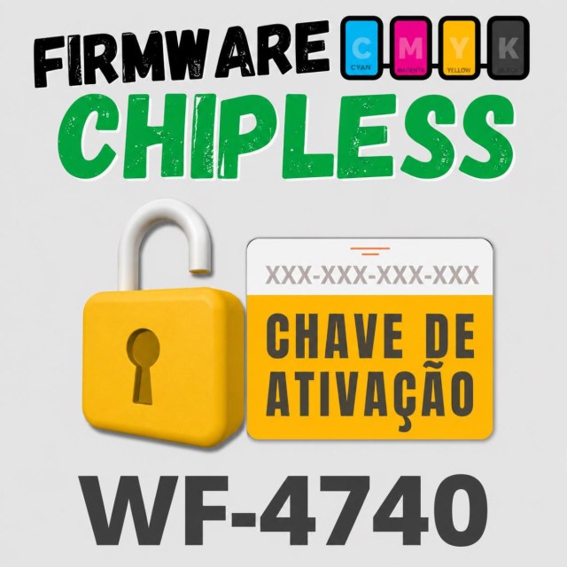 Epson WF-4740 | Chave Key para Ativação Firmware ChipLess