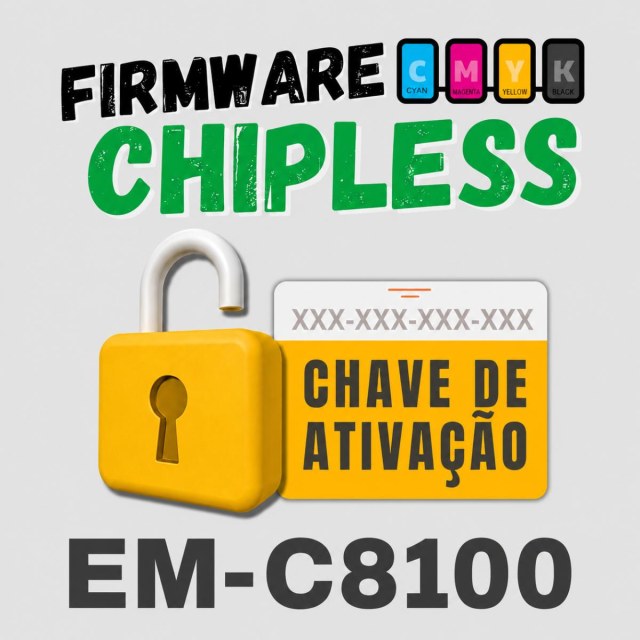 Epson EM-C8100 | Chave Key para Ativação Firmware ChipLess