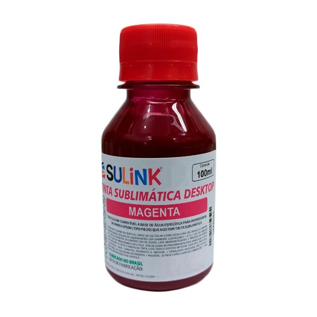 Tinta Sulink para Epson Desktop Sublimática | 100ml Magenta