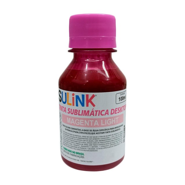 Tinta Sulink para Epson Desktop Sublimática | 100ml Magenta Light