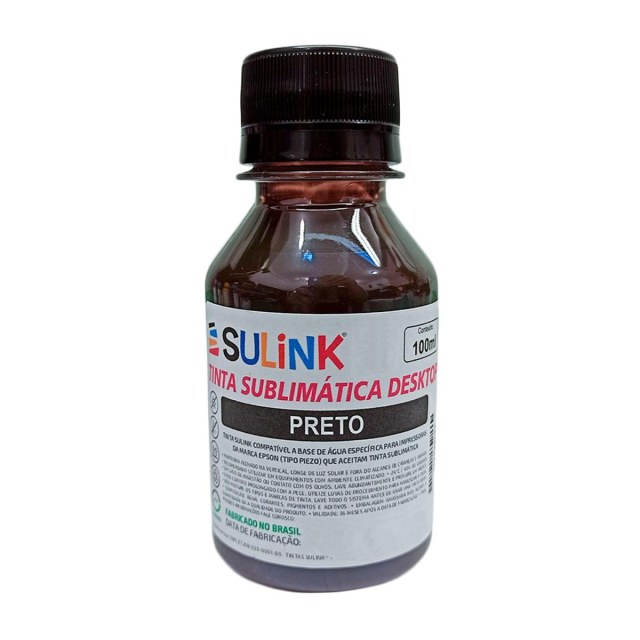 Tinta Sulink para Epson Desktop Sublimática | 100ml Preto