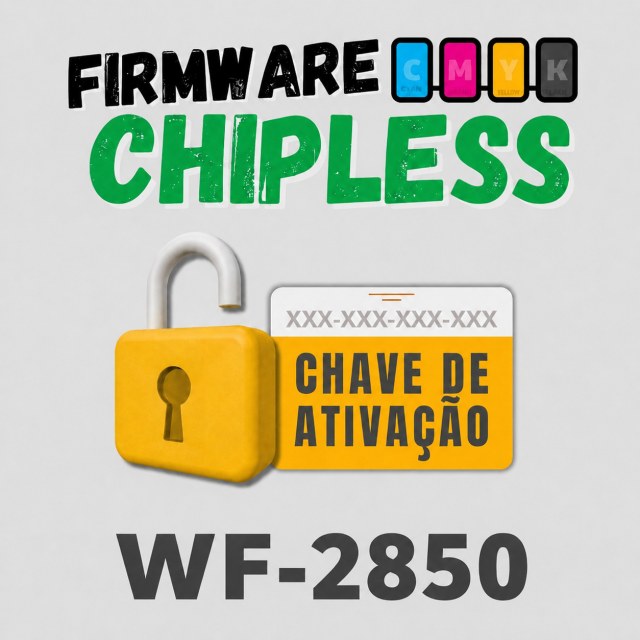 Epson WF-2850 | Chave Key de Ativação Desbloqueio Firmware ChipLess