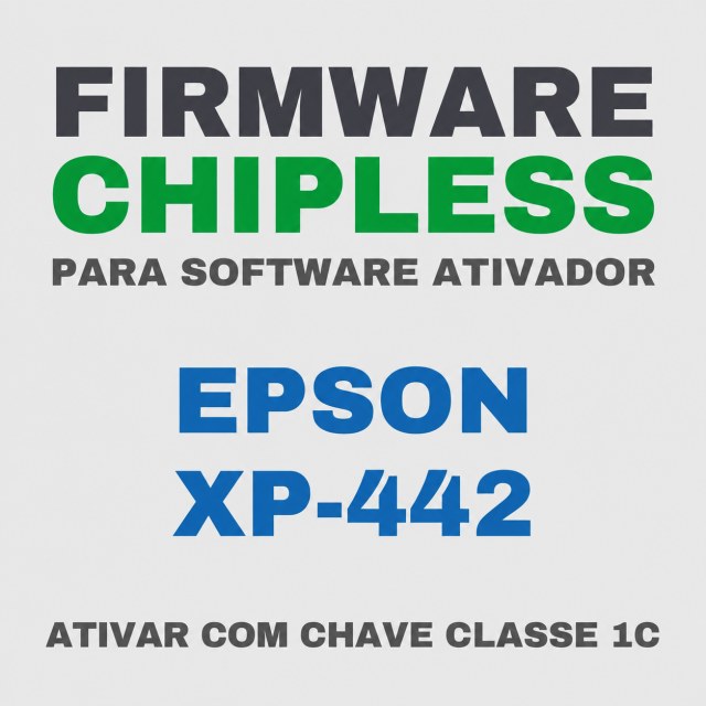 Epson XP-442 | Software Firmware ChipLess para Ativação com Chave/Key