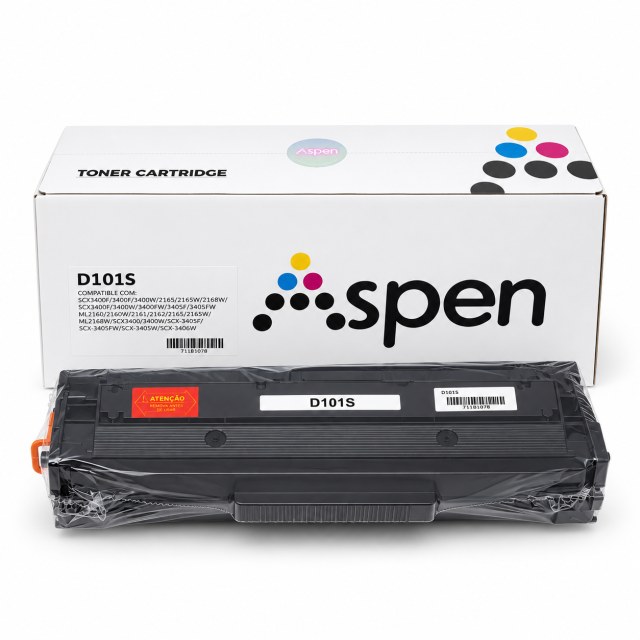 Cartucho de Toner Compatível MLT-D101S Preto para Samsung ML-2160, ML-2165, SCX-3400, SCX-3405 e SF-760P