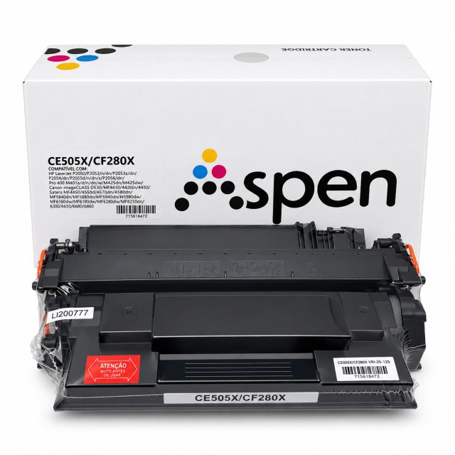 Cartucho de Toner Compatível CE505X / CF280X Preto para HP LaserJet P2055, M401, M425 e Canon 719H