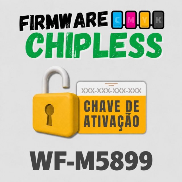 Epson WF-M5899 | Chave Key de Ativação Desbloqueio Firmware ChipLess