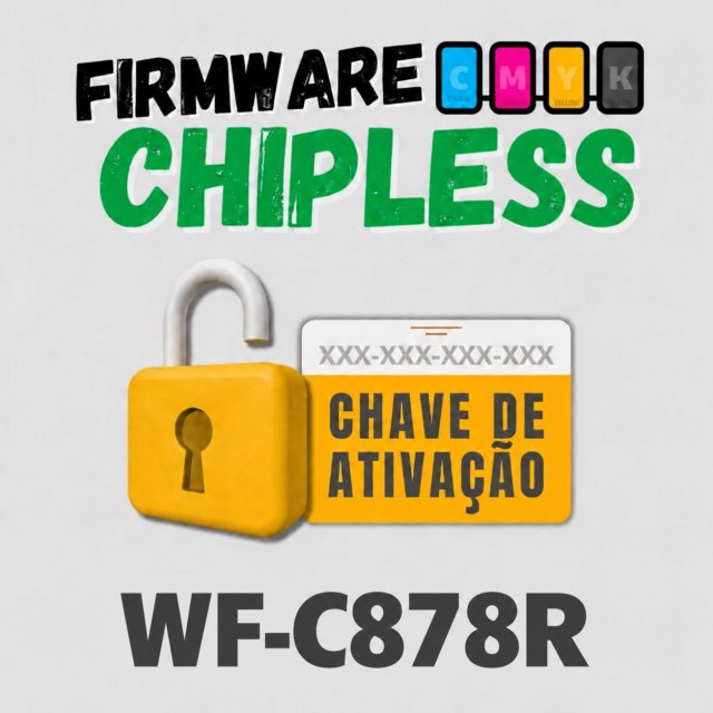 Epson WF-C878R | Chave Key para Ativação Firmware ChipLess