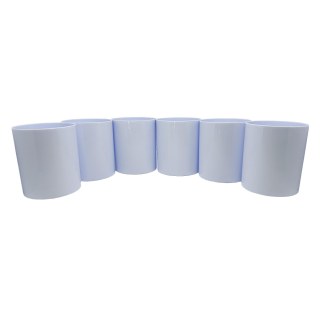 Kit 6 Copos de Plástico Polímero 330ml para Sublimação (ADP) | Branco em Sulink