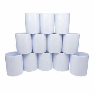 Kit 12 Copos de Plástico Polímero 330ml para Sublimação (ADP) | Branco em Sulink