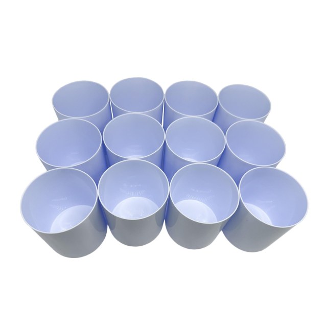 Kit 12 Copos de Plástico Polímero 330ml para Sublimação (ADP) | Branco em Sulink