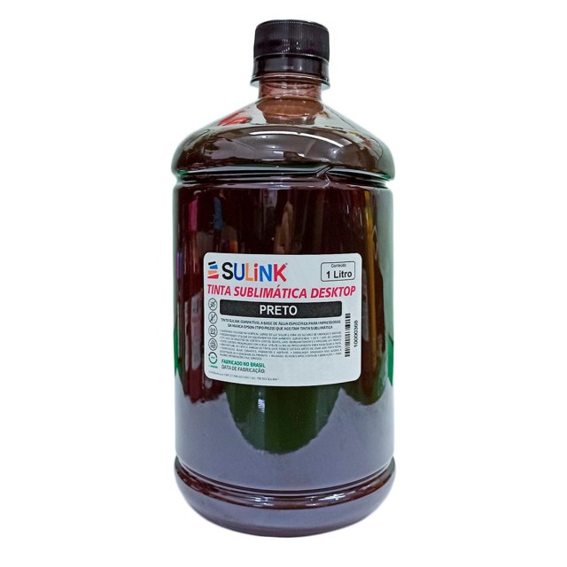 Tinta Sulink para Epson Desktop Sublimática | 1 Litro Preto