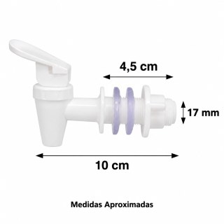 Torneirinha Plástica para Filtro e Bebedouro com Rosca 3/8" em Sulink