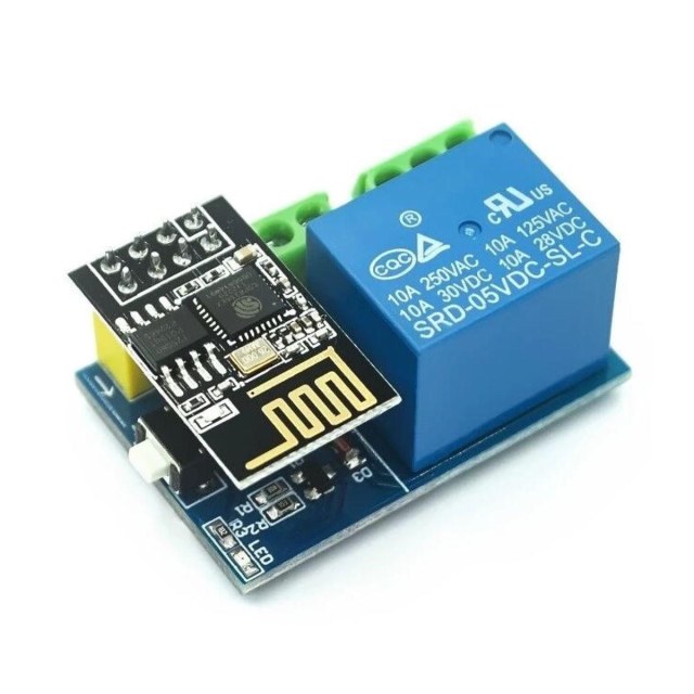 Módulo ESP-01S ESP8266 Wi-fi com Módulo 1 Canal (1 Relé 10A)