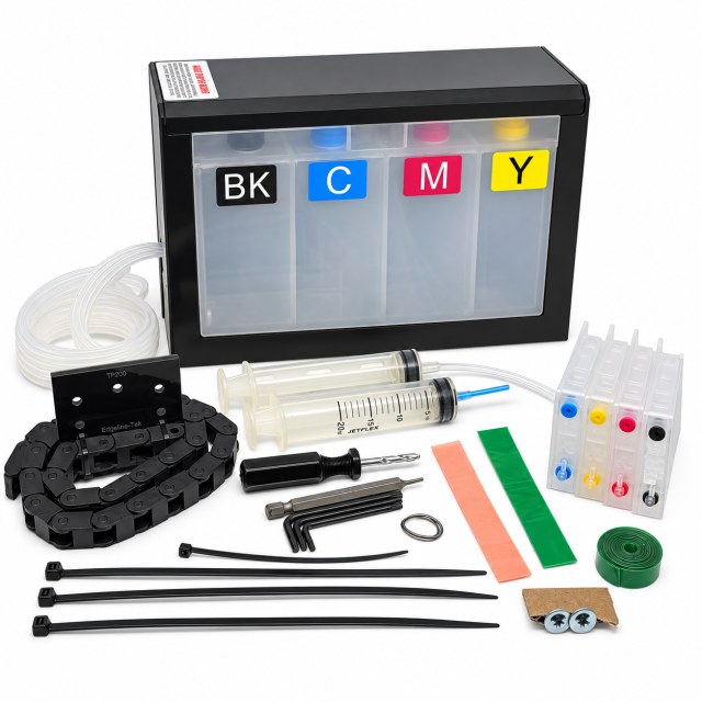 Bulk Ink para Plotter HP T250 T230 T210 A1 24" para Instalação com Cartucho | Vazio, Sem Programação