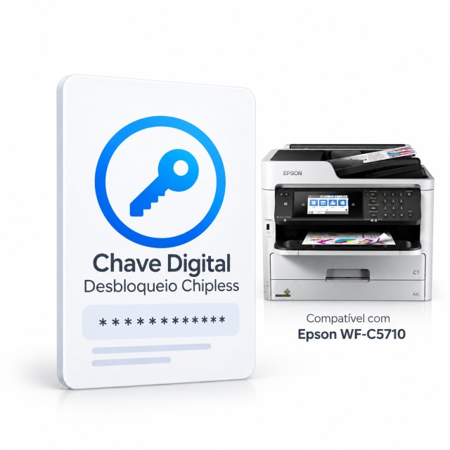 Epson WF-C5710 | Chave Key de Ativação Desbloqueio Firmware ChipLess