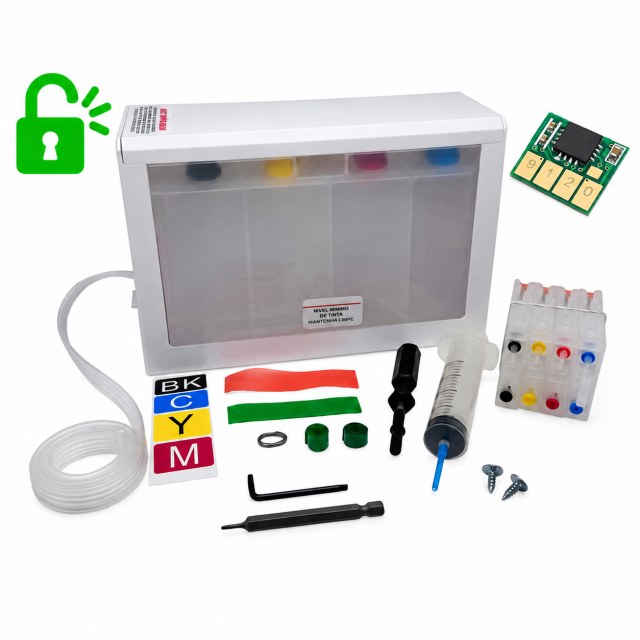 Bulk Ink para HP 9730 para Instalação com Cartucho | Vazio, Com Programação | Cliente deve enviar Placa Lógica em Sulink