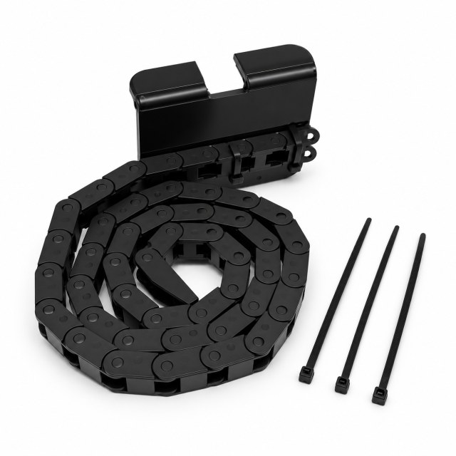 Kit com Esteira Porta Cabos 7x7 para Bulk Ink + Suporte para esteira para Plotter HP T520 T530 A0 36" Polegadas em Sulink