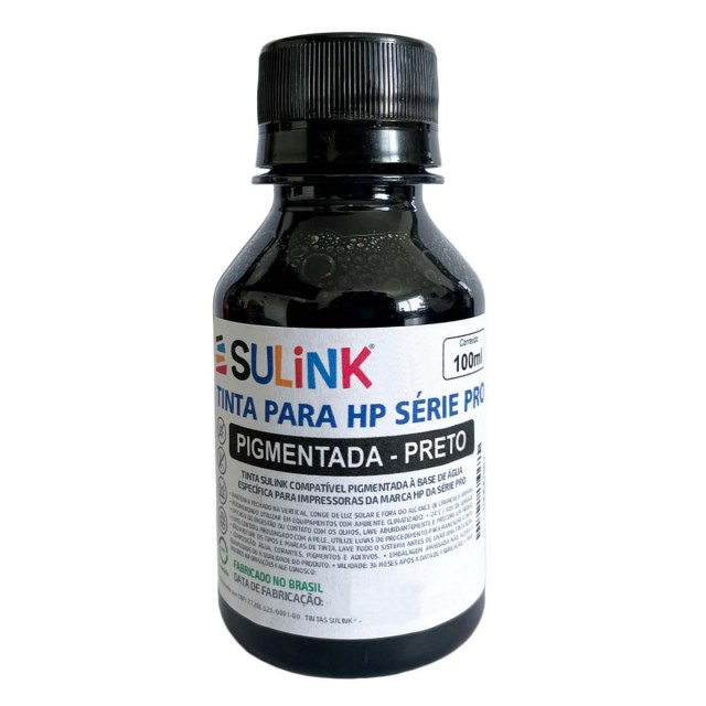 Tinta Sulink para HP Série PRO Pigmentada | 100ml