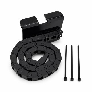 Kit com Esteira Porta Cabos 7x7 para Bulk Ink + Suporte para esteira para Plotter HP T120 T130 A1 24" Polegadas em Sulink