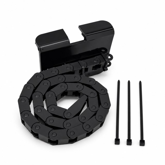 Kit com Esteira Porta Cabos 7x7 para Bulk Ink + Suporte para esteira para Plotter HP T120 T130 A1 24" Polegadas em Sulink