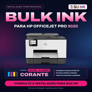 INSTALADO | Bulk Ink para Impressora HP 9020 | 1200ml - Corante em Sulink