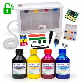 Bulk Ink para HP 9020 A4 para Instalação | Pigmentado, Com Programação | Cliente deve enviar Placa Lógica em Sulink
