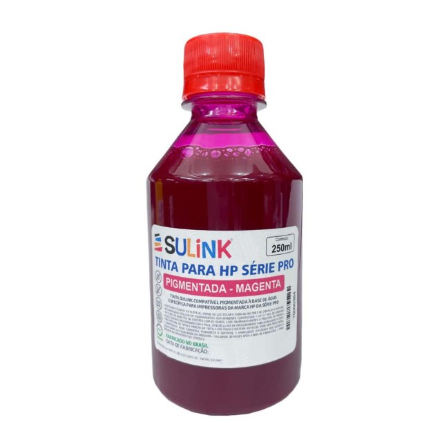 Tinta Sulink para HP Série PRO Pigmentada | 250ml Magenta