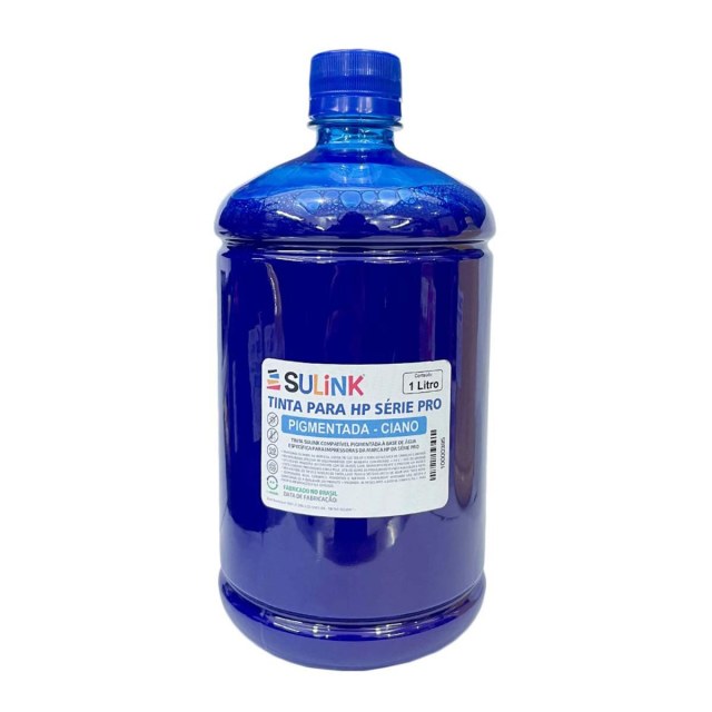Tinta Sulink para HP Série PRO Pigmentada | 1 Litro Ciano